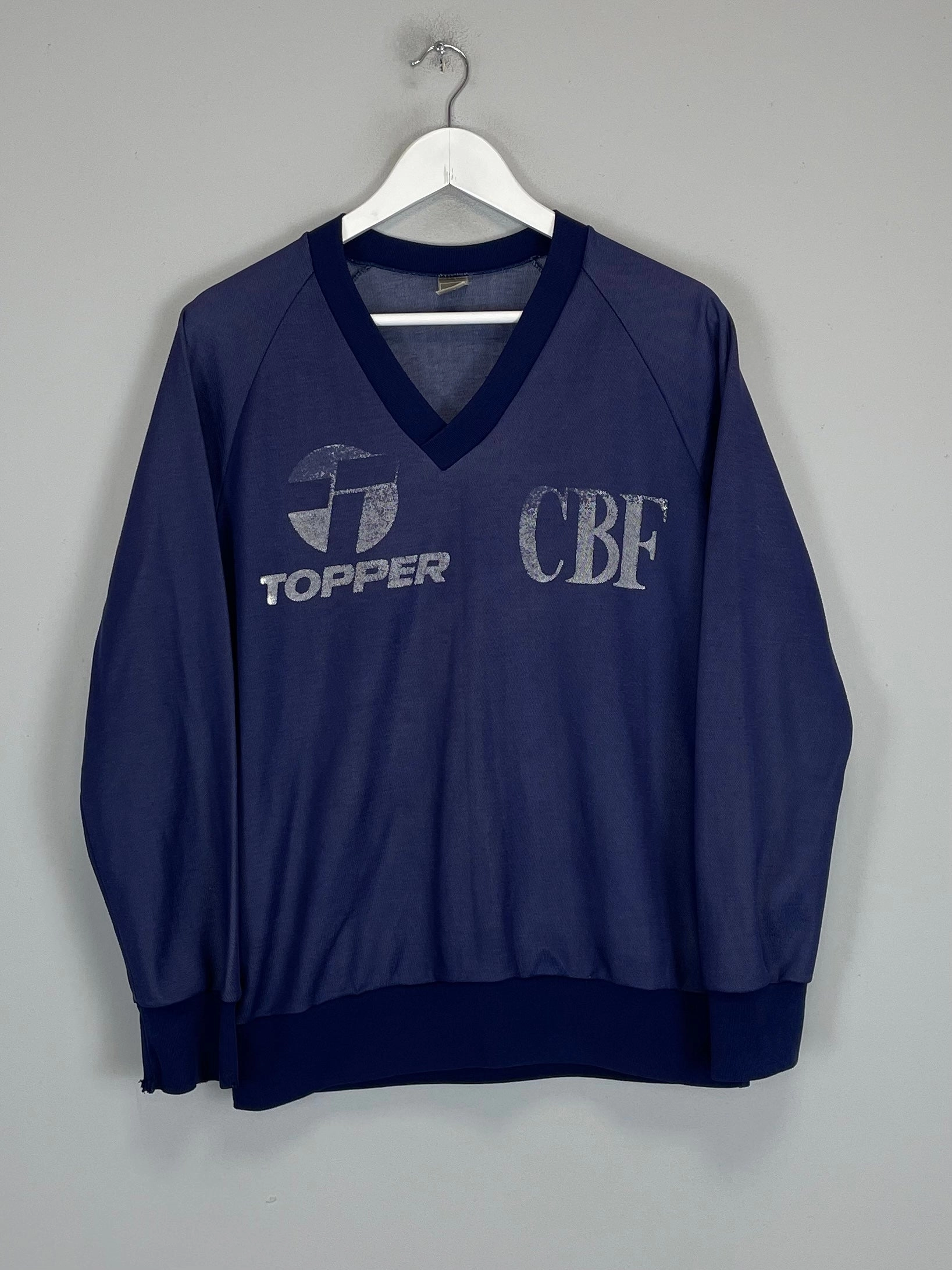 1980/84 BRAZIL TRAINING SHIRT (M) TOPPER UltraSoft Brushed Backing