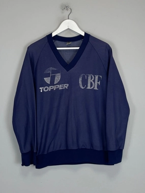 1980/84 BRAZIL TRAINING SHIRT (M) TOPPER UltraSoft Brushed Backing