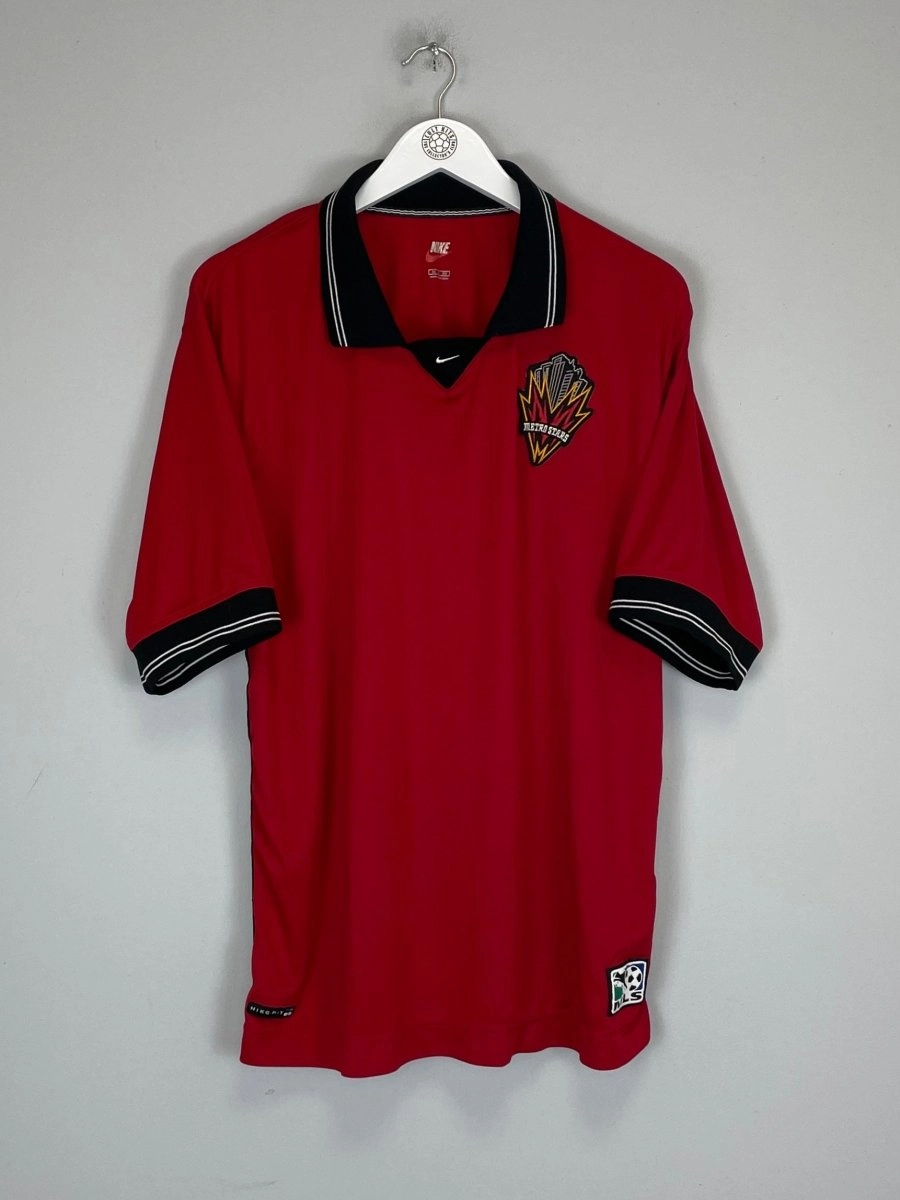1999 NY/NJ METROSTARS TRAINING SHIRT (XL) NIKE ElasticCuffs