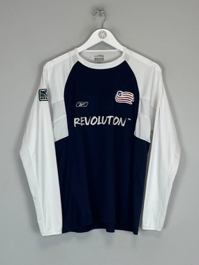 2004 NEW ENGLAND REVOLUTION TRAINING SHIRT (S) REEBOK inclusive FullZipClosure