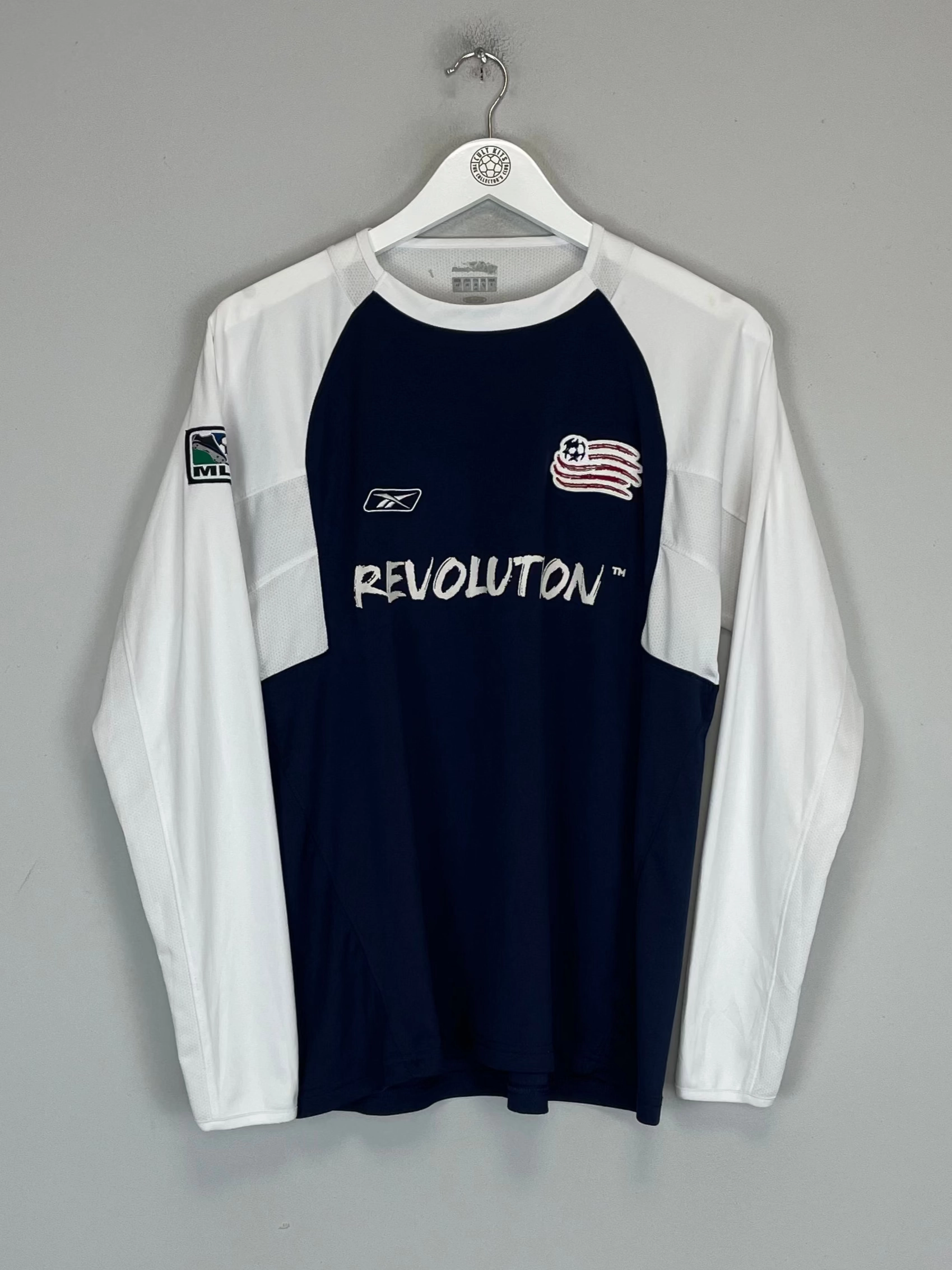 2004 NEW ENGLAND REVOLUTION TRAINING SHIRT (S) REEBOK inclusive FullZipClosure
