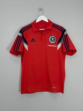 2014/15 SCOTLAND POLO SHIRT (M) ADIDAS Quick Drying Textile