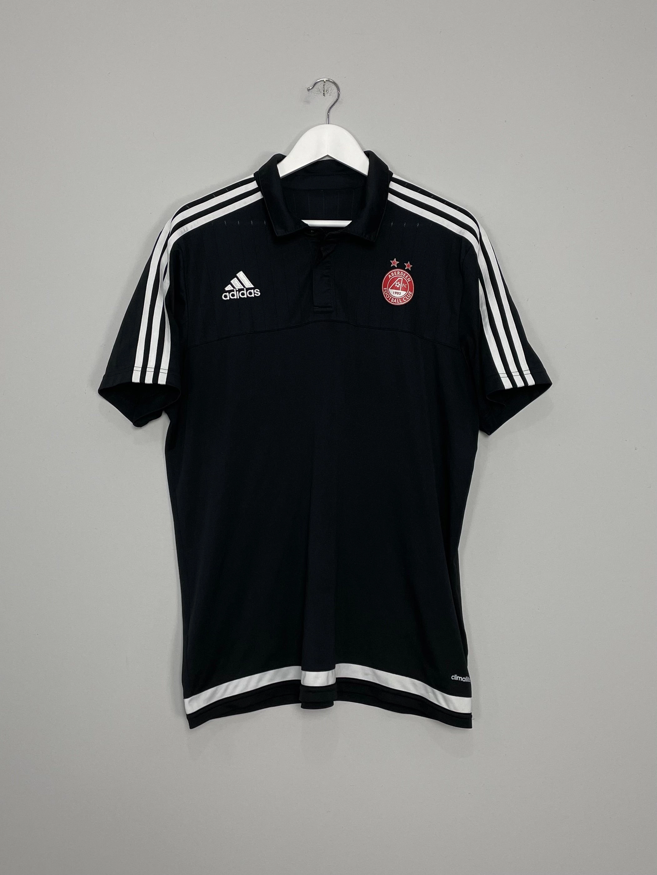 2015/16 ABERDEEN POLO SHIRT (XL) ADIDAS lycra Muscle Support Technology