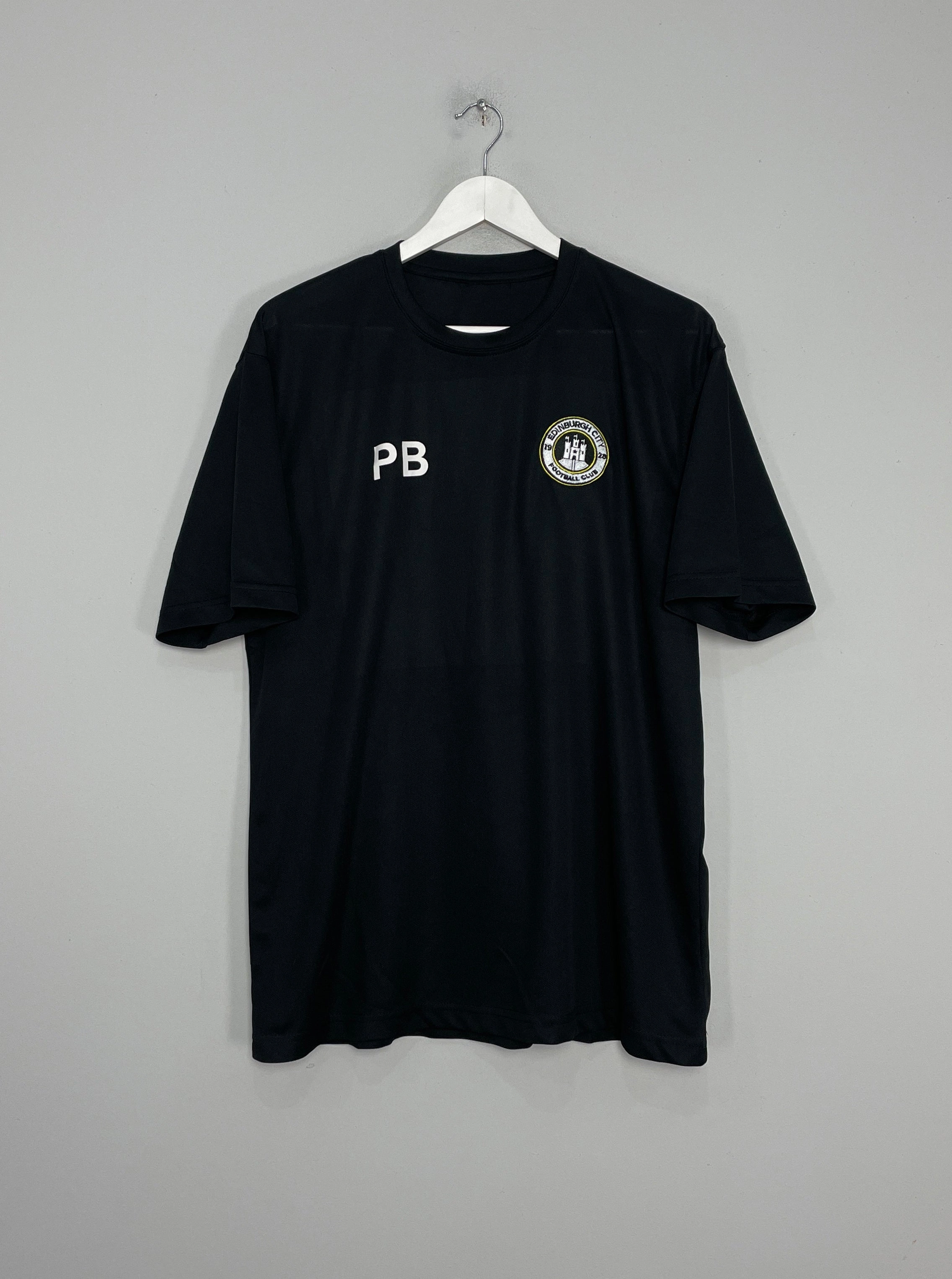 2016/17 EDINBURGH 'PB' *STAFF ISSUE* TRAINING SHIRT (L) OM AntiStatic Treatment Sport Activewear