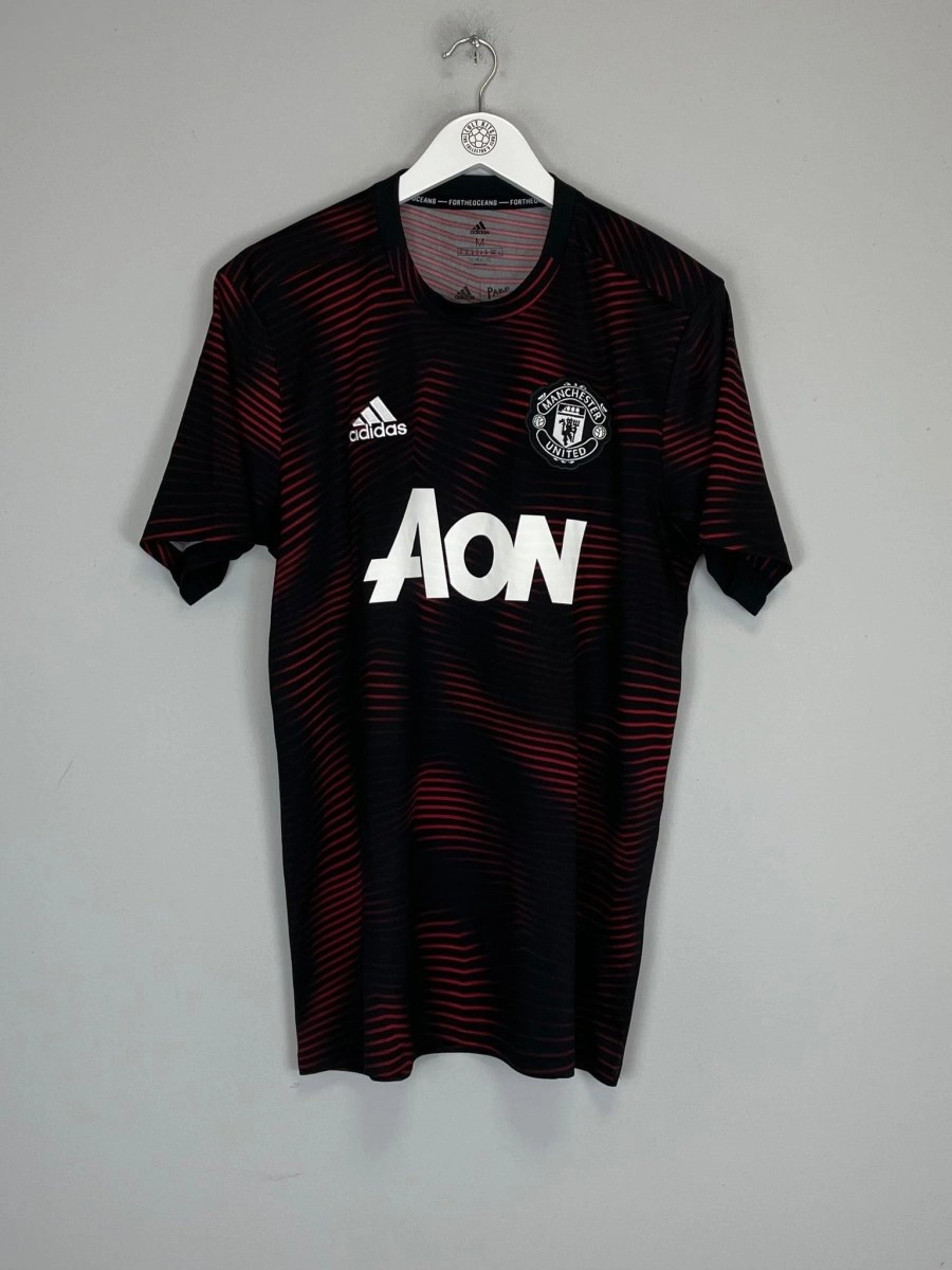 Iconic Sleeveless 2018/19 MANCHESTER UNITED PRE MATCH SHIRT (M) ADIDAS