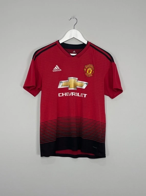 2018/19 MANCHESTER UNITED WOMENS HOME SHIRT (M) ADIDAS Minimalist Raglan Sleeve High Collar Design