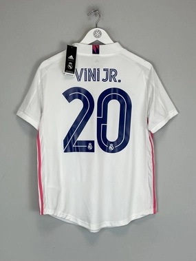 Thermal Conductive Yarn Flatlock Seam Technology 2020/21 REAL MADRID VINI JR #20 *BNWT* HOME SHIRT (WOMENS L) ADIDAS