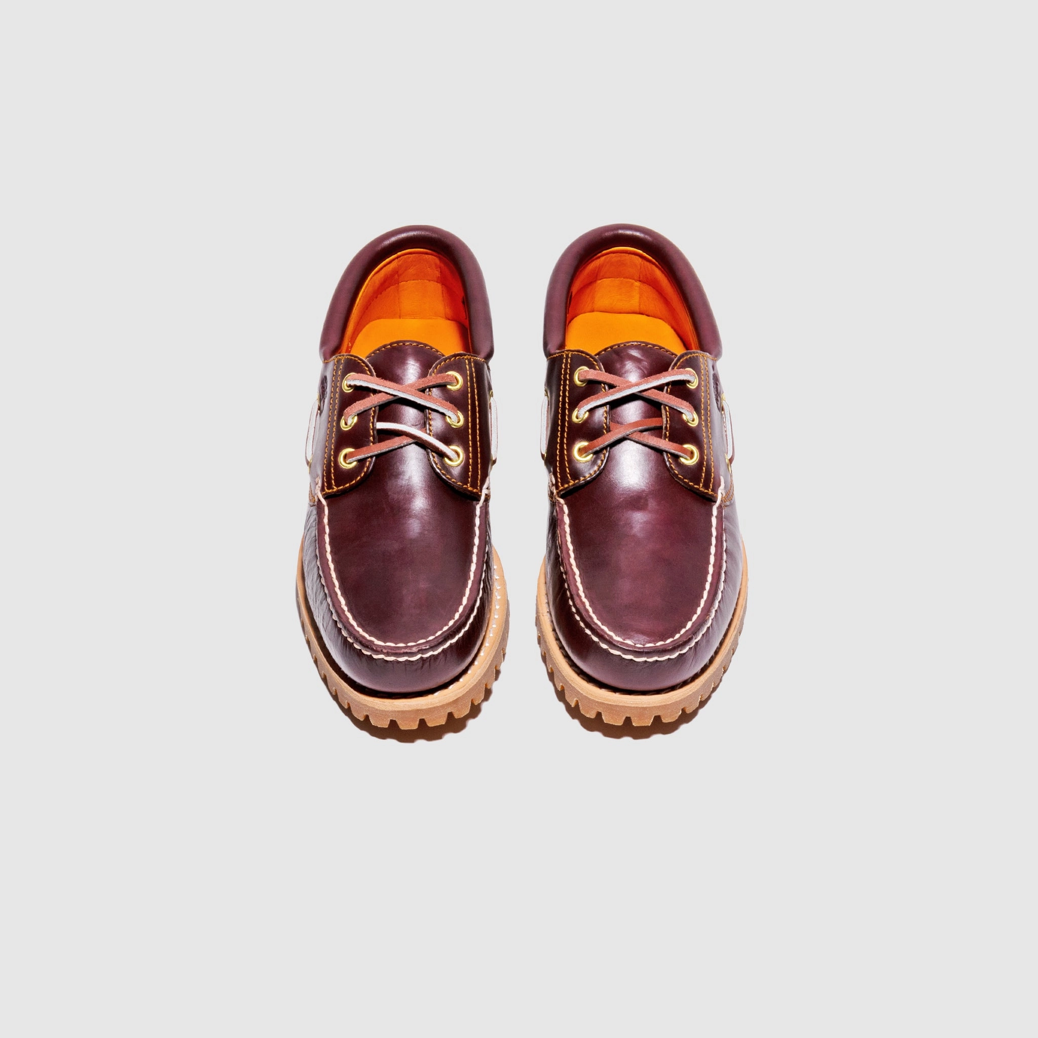 3-EYE LUG HANDSEWN BOAT SHOE Wide Sole Urban Ready