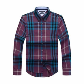 Perfect Wear Anti Pilling Treatment Tommy Hilfiger Long Sleeve Men II Check Shirt