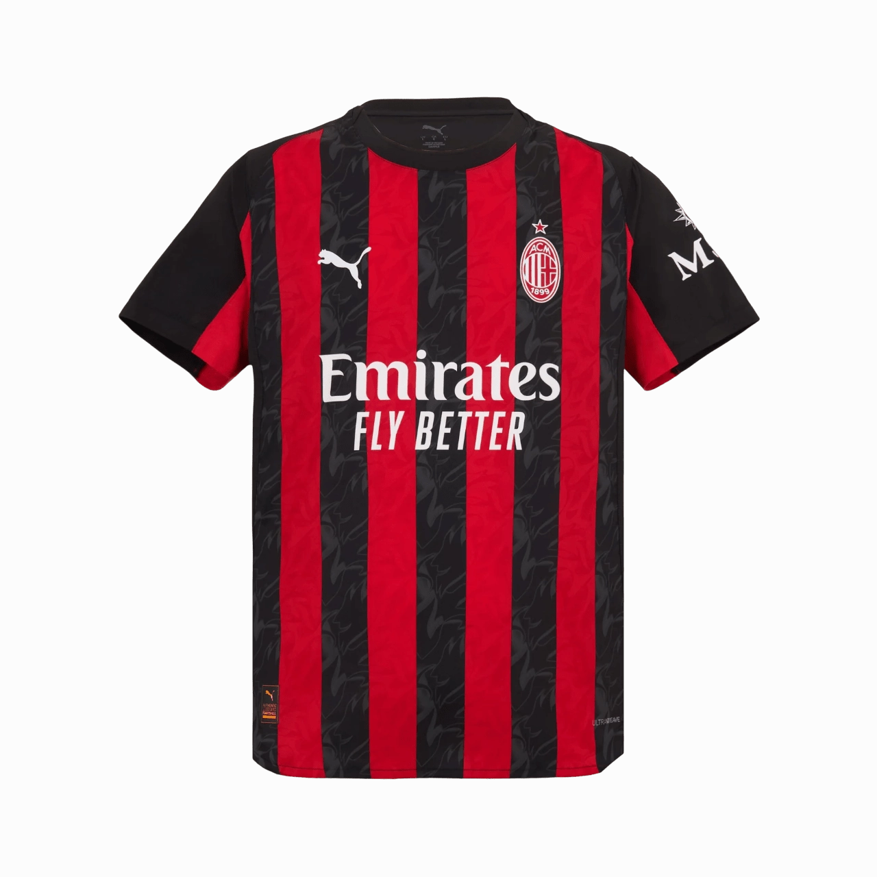 Flexible Cuff Design AC Milan 25/26 Home Authentic Jersey (77996101)