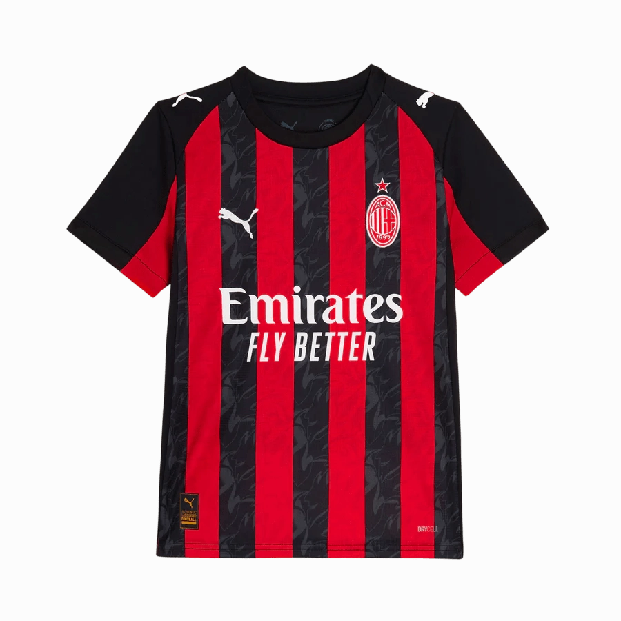 AC Milan 25/26 Home Youth Jersey (77996501) Durable Polyester Blend