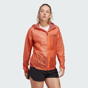 Criticism campfire adidas Terrex Agravic Packable Womens Running Rain Jacket Orange Lightweight