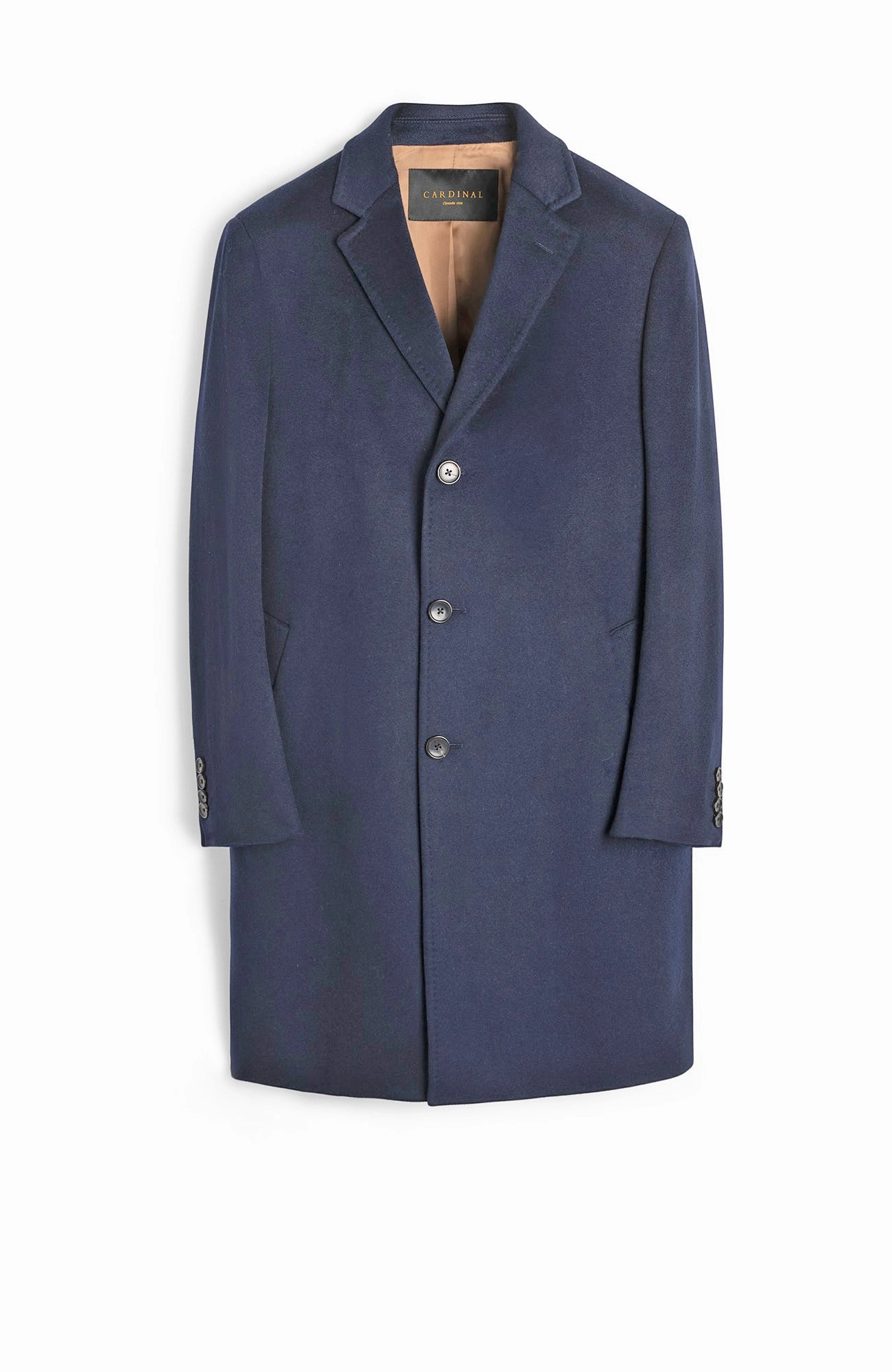 ST-PIERRE NAVY CASHMERE TOPCOAT Compact Layer