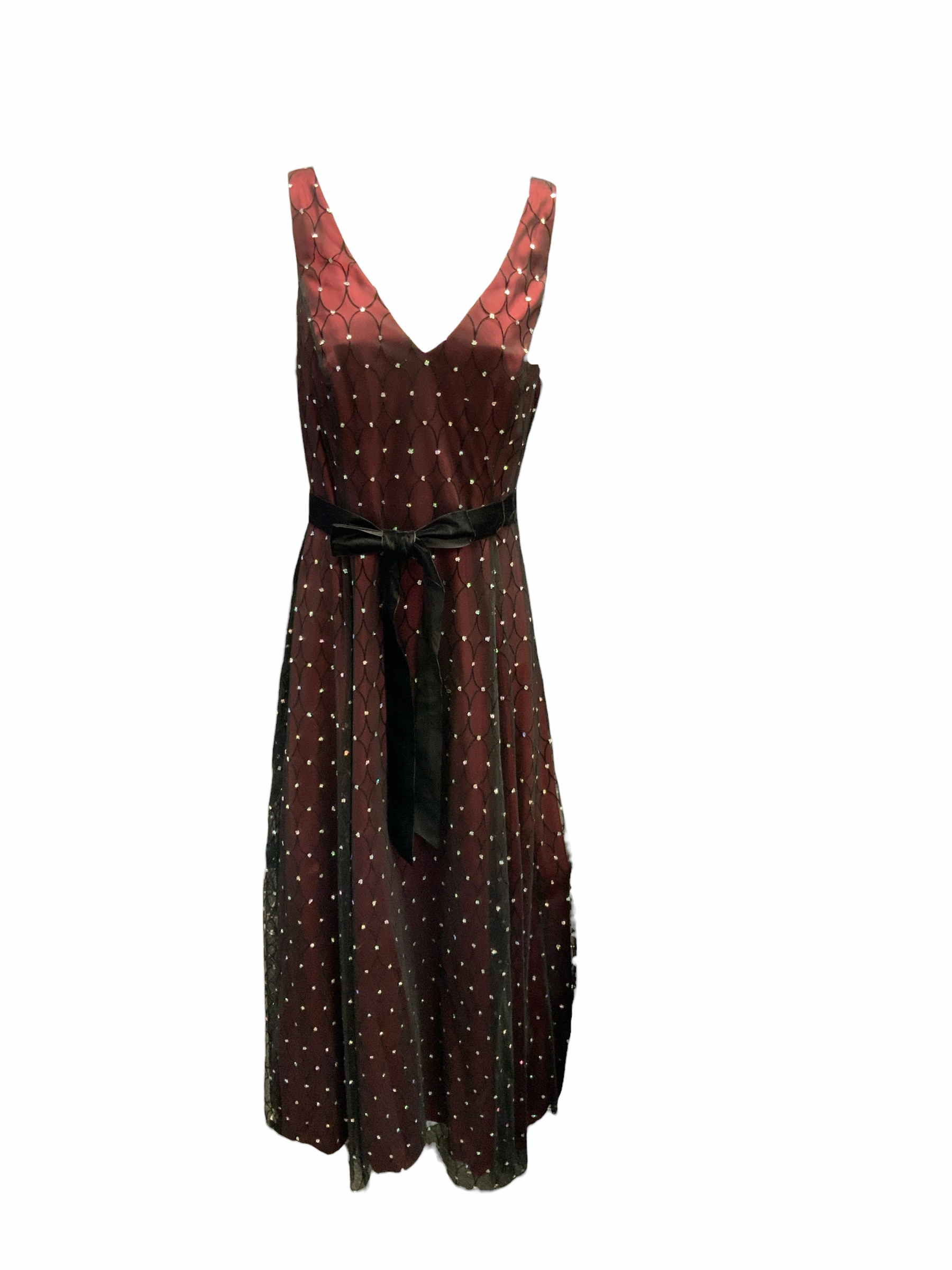 Work Favorite Sleek Motion Adrianna Papell Women's Gown WIne 10=M