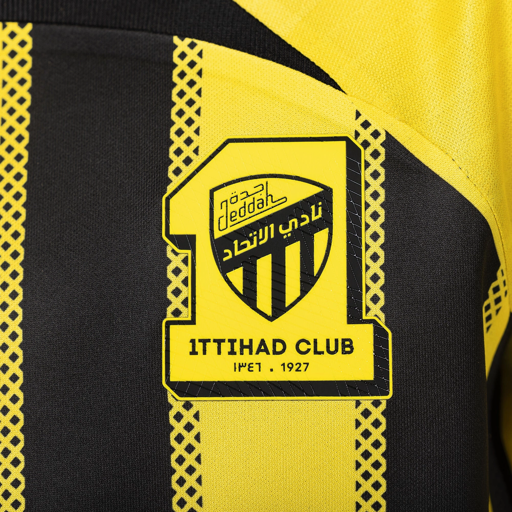 Al-Ittihad F.C. 2024/25 Home Mini Kit Full Set Shirt & Short Dynamic Air Adjustable Hem Drawstring