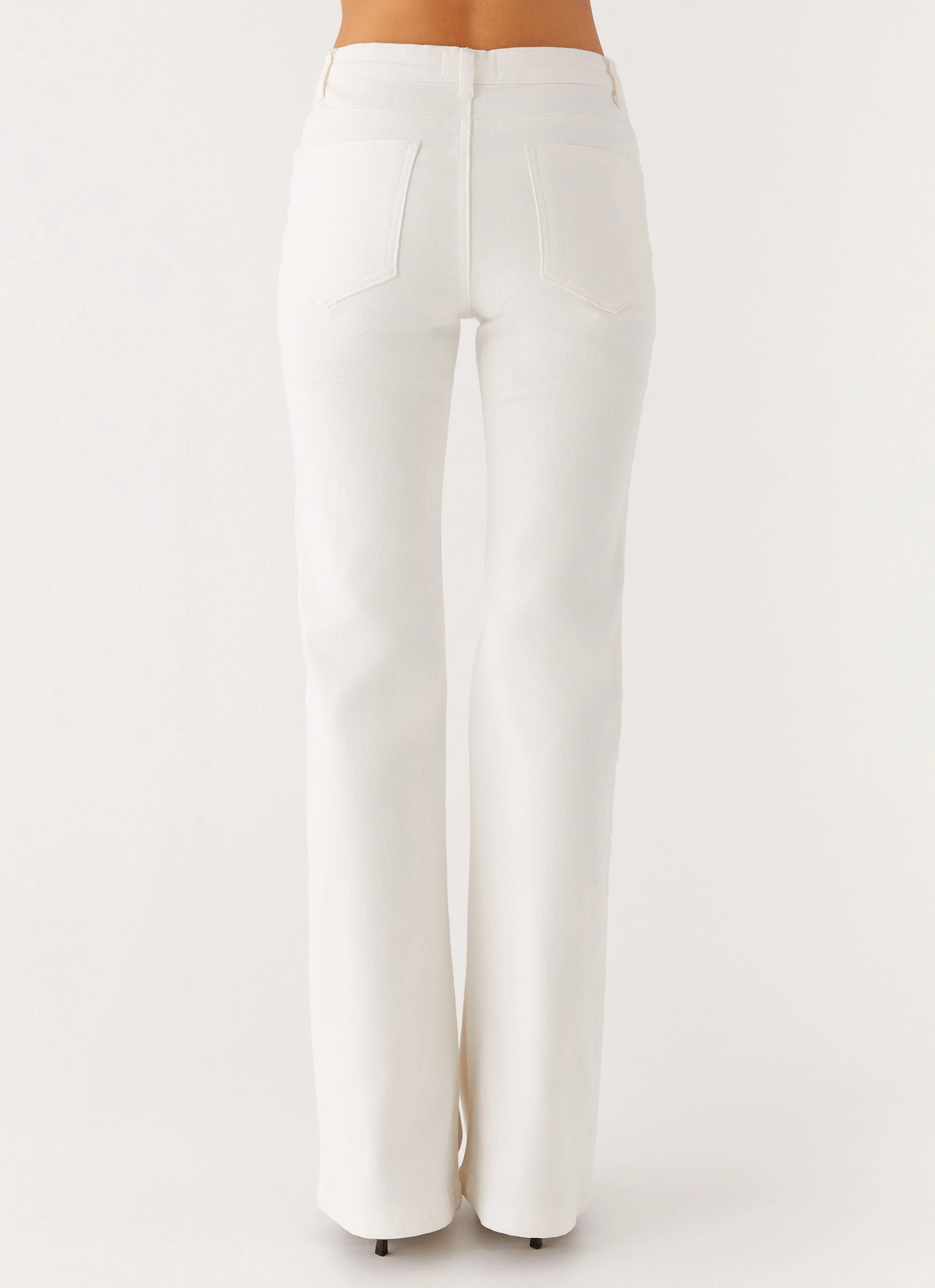 Easy Pair Aldo Bootleg Jeans - White