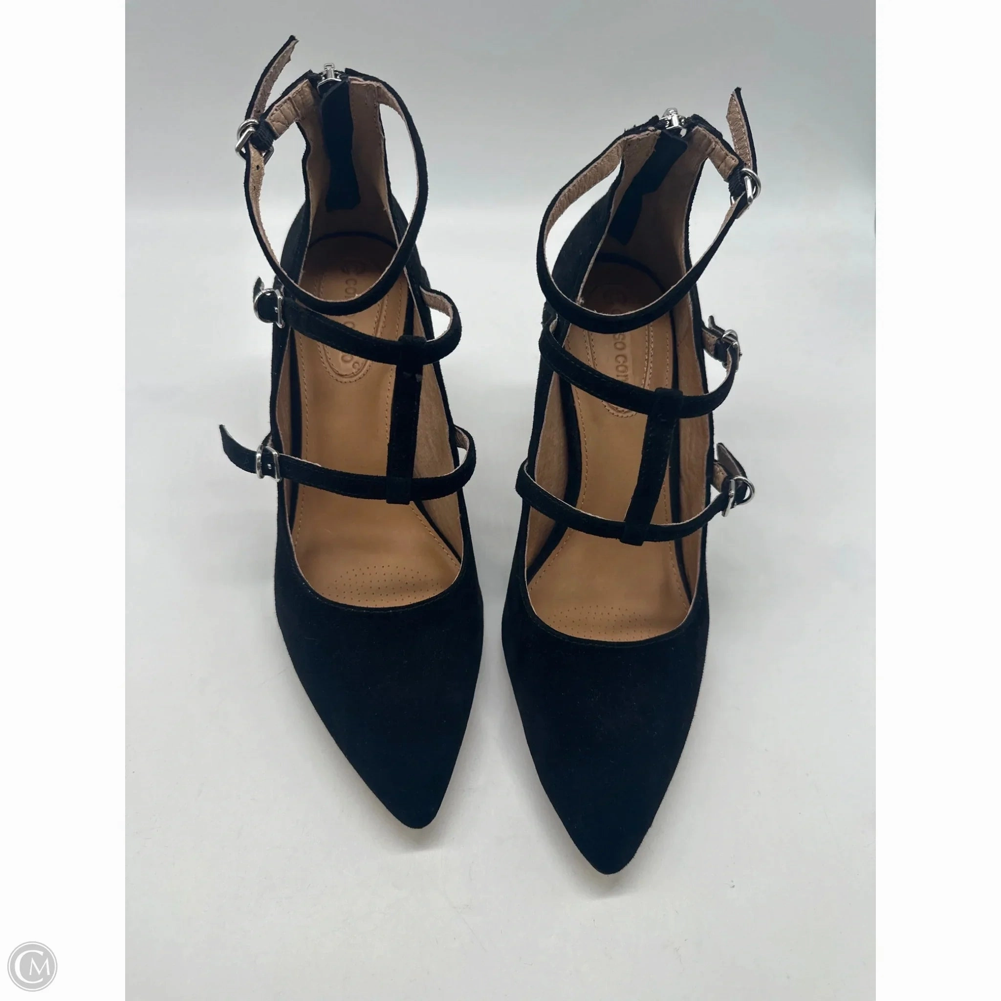 Shoes Heels Stiletto By Corso Como In Black, Size: 8.5 Classic Booties Comfortable
