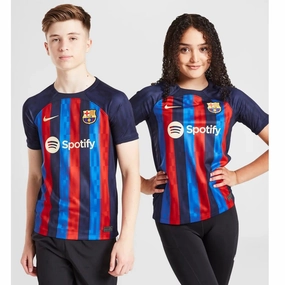 FC Barcelona 2022/23 HomeKit Junior Full Set T-shirt & short Biodegradable Synthetic Fibers
