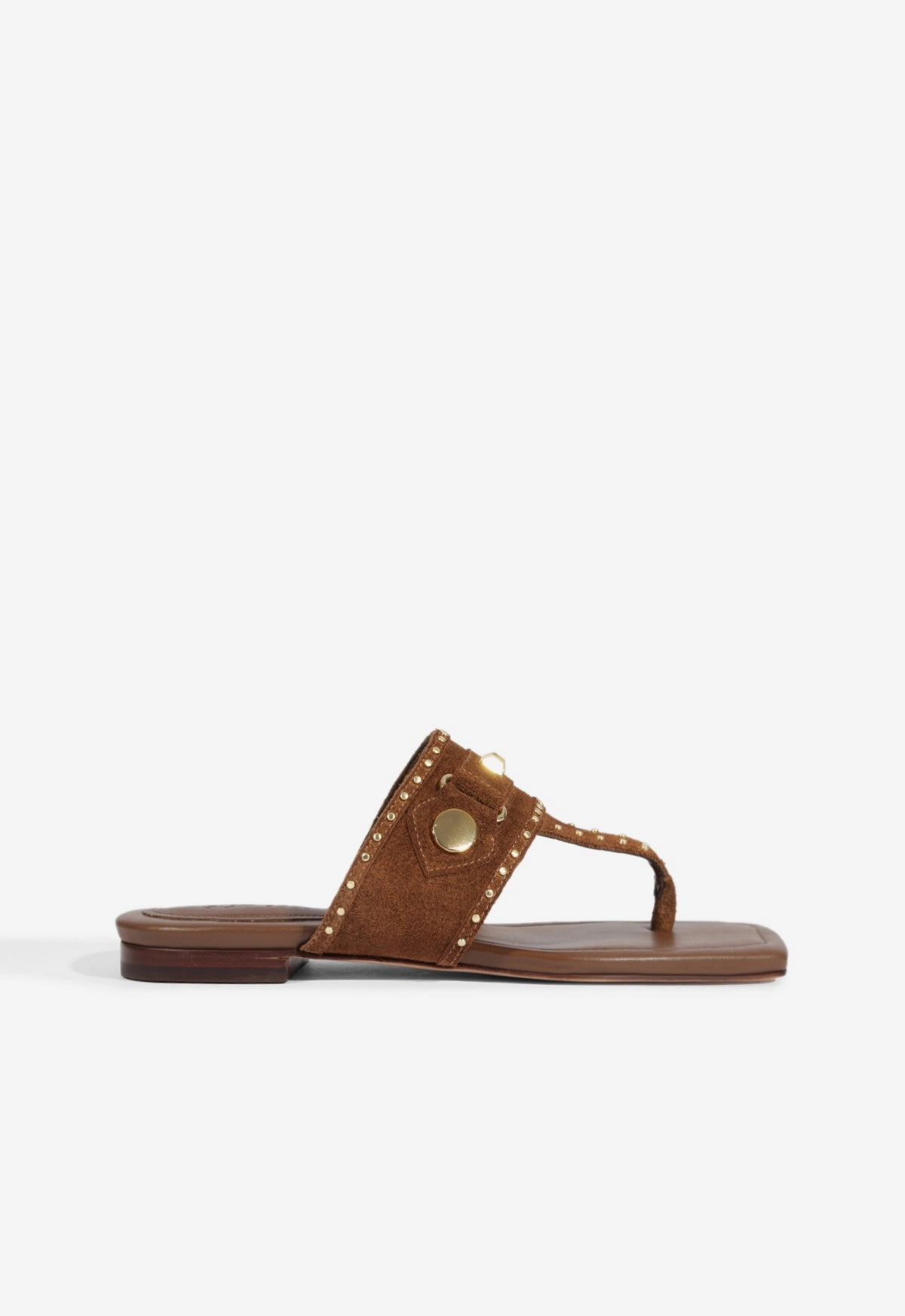 Aria Brown Suede Sandal Premium Material Footwear
