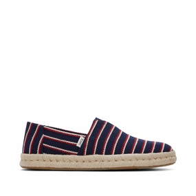 Alpargata Navy Woven Stripes Rope 2.0 Espadrille Step Path Book Corner