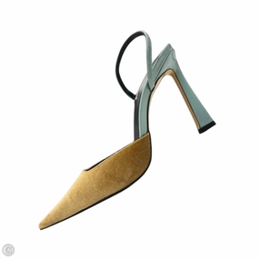 Chic Shoes Shoes Heels Stiletto By Steve Madden In Blue & Gold, Size: 9