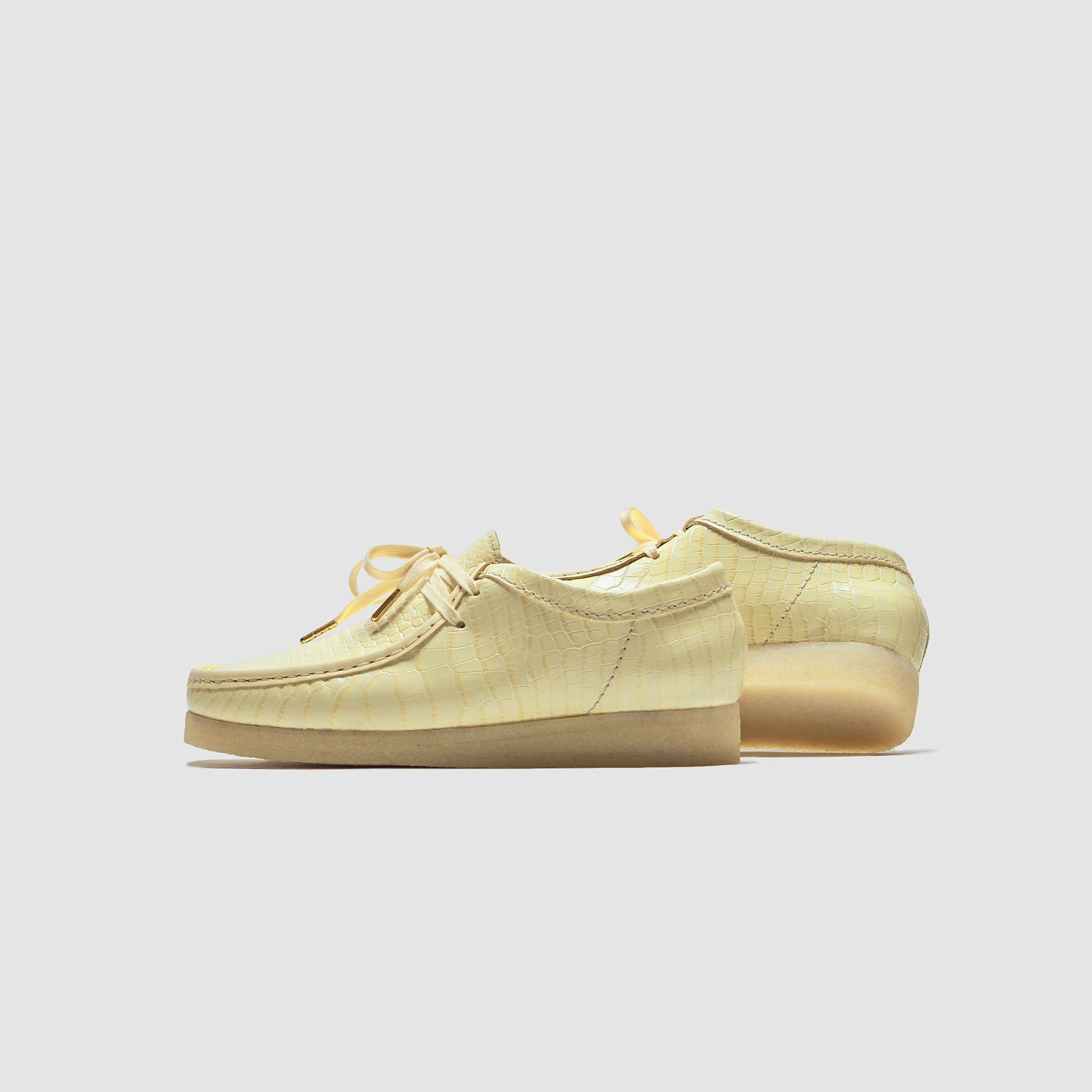 Stable Support Windy Weather Slip   On Style PACKER X CLARKS WALLABEE "TAN CROC"