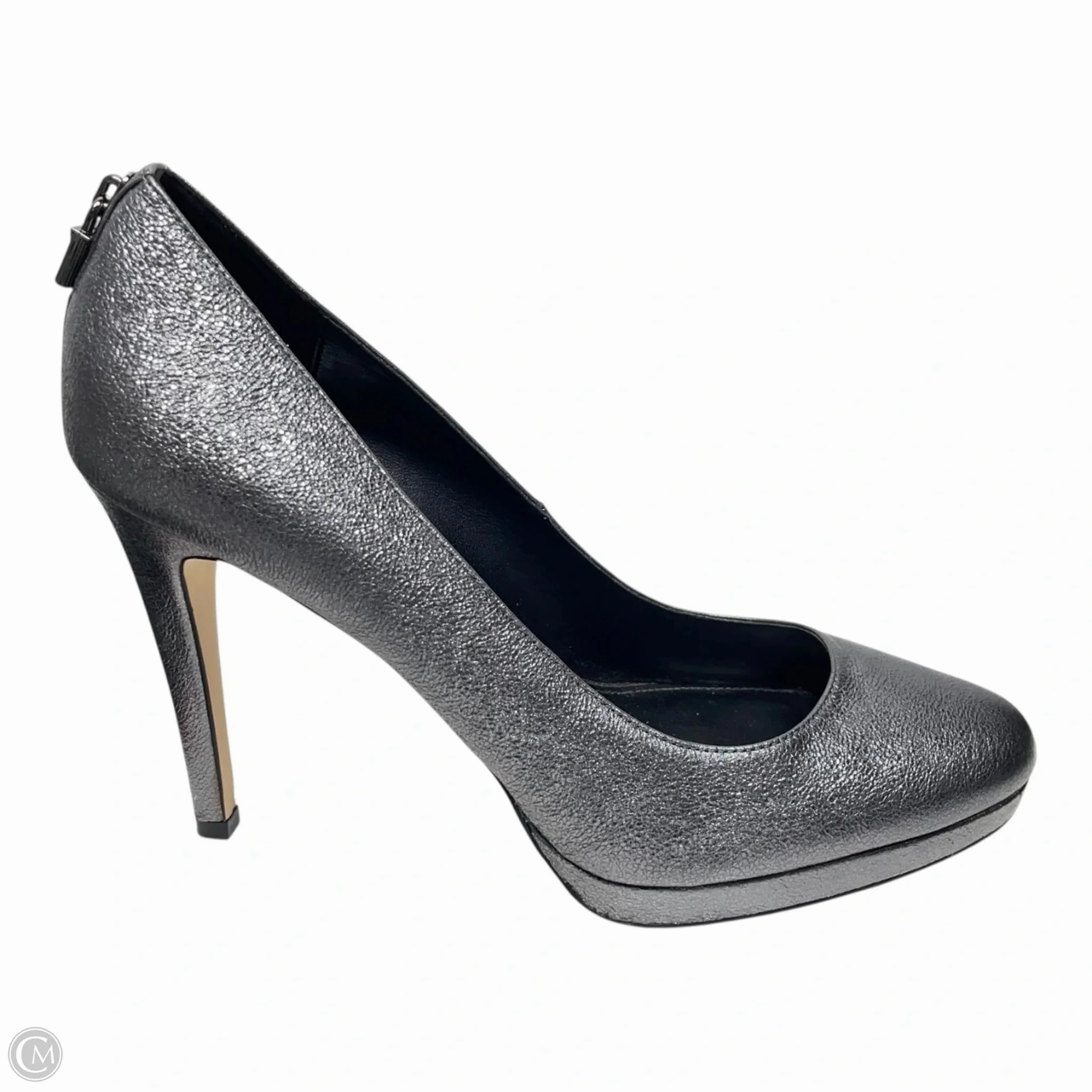 Comfy Footwear Shoes Heels Stiletto By Michael By Michael Kors In Silver, Size: 9.5
