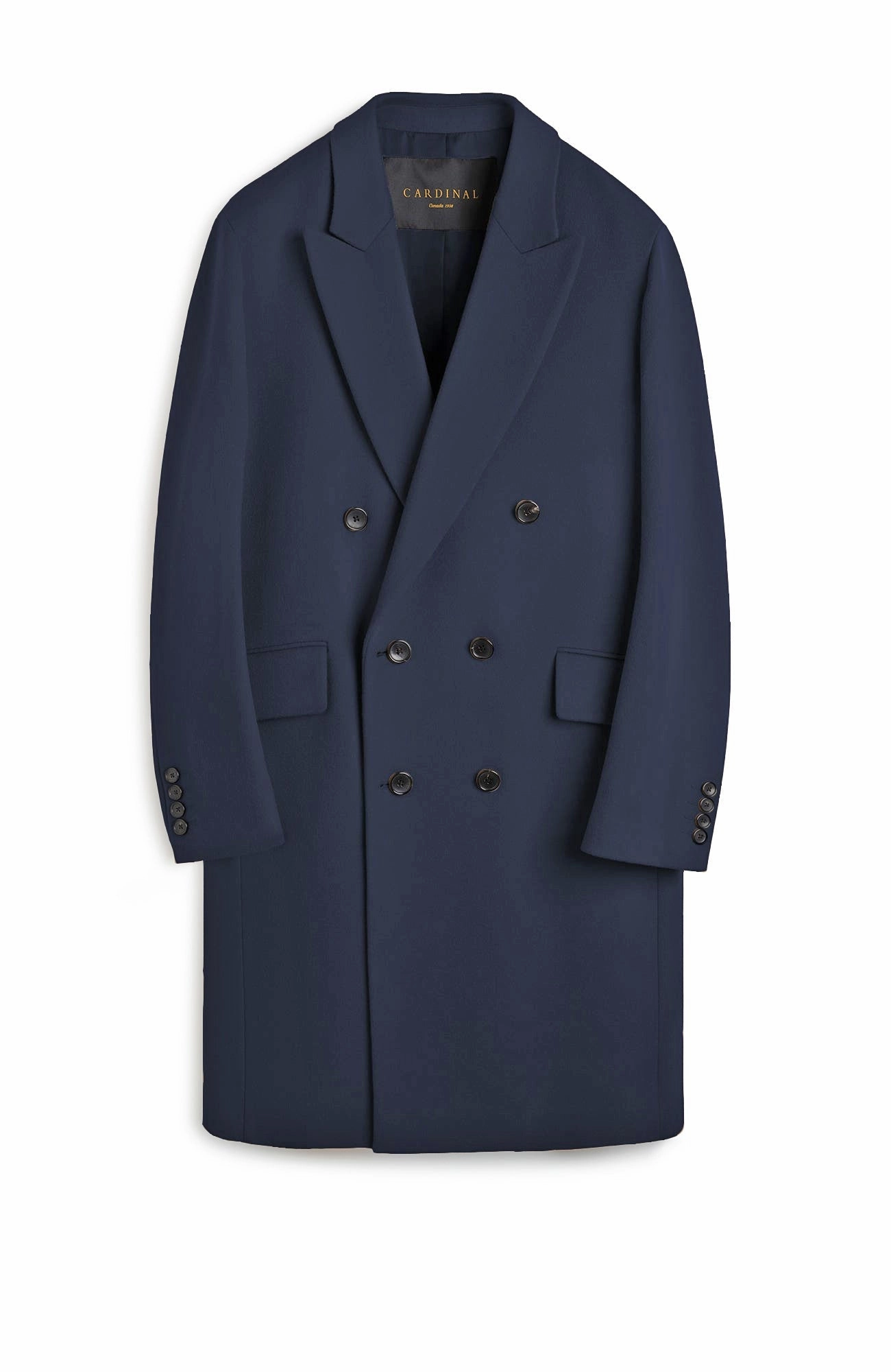 Thomas Navy Cashmere Overcoat Go To Layer