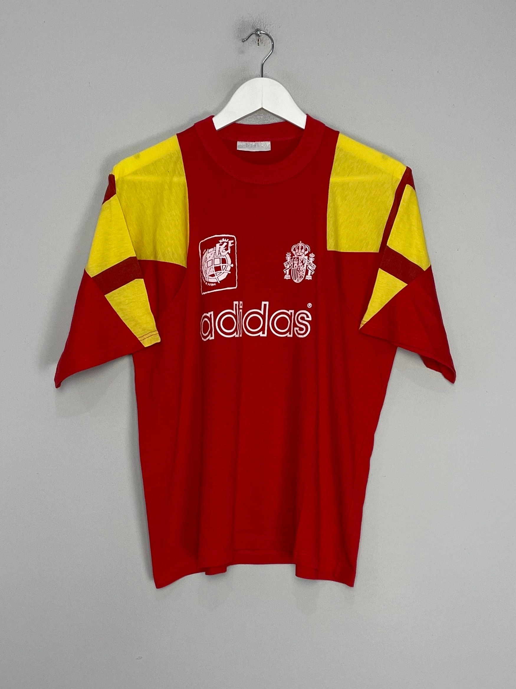 entertainment Ready For Action 1992/94 SPAIN TRAINING SHIRT (S) ADIDAS