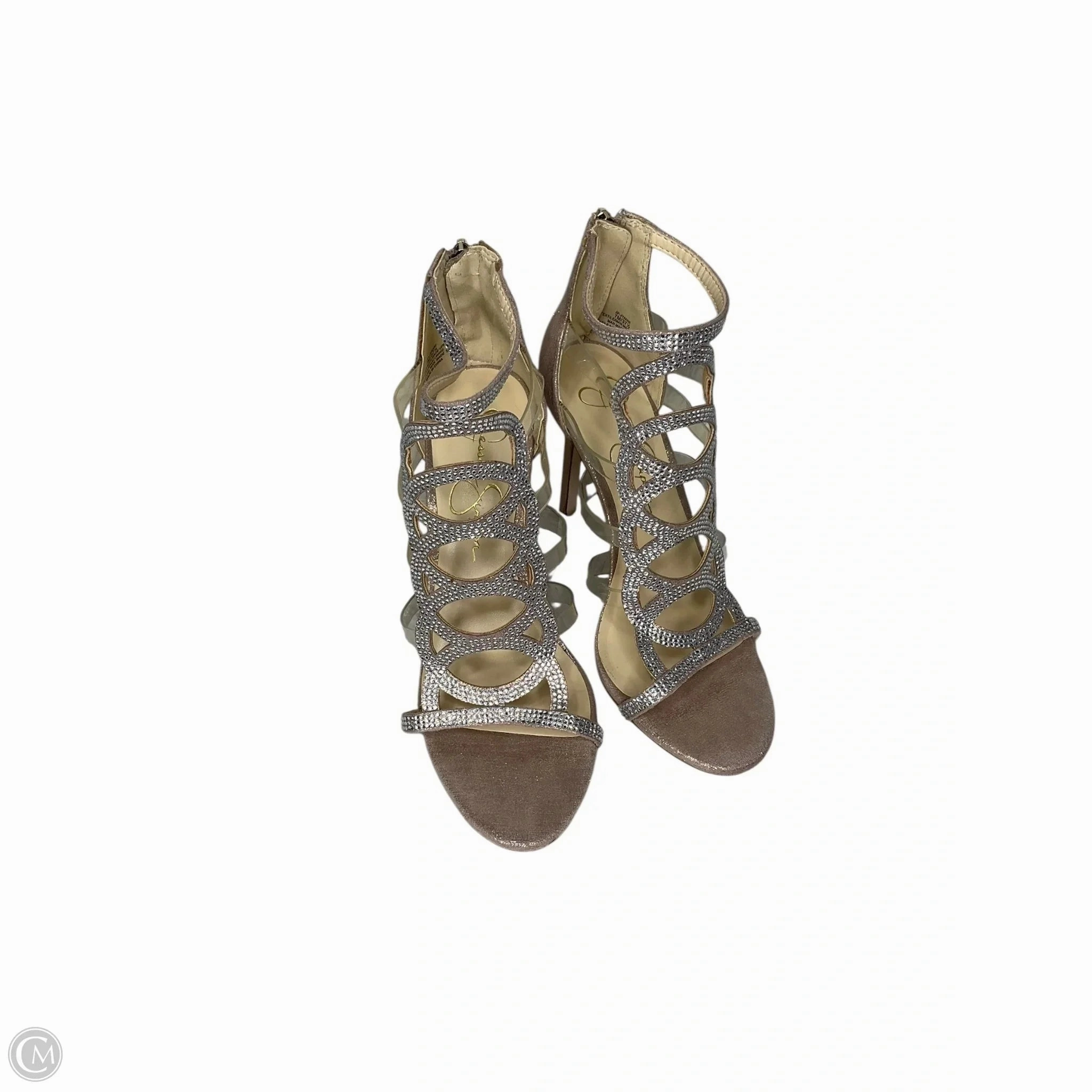 Retro Bridal Shoes Shoes Heels Stiletto By Jessica Simpson In Rose Gold, Size: 7.5