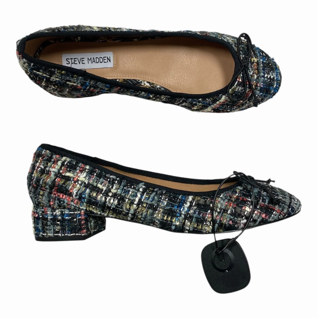 Laser cut Shoes Heels Block By Steve Madden In Multi, Size:9