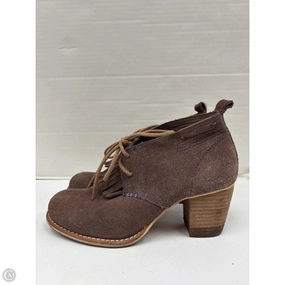 Shoes Heels Block By Clothes Mentor In Taupe, Size: 7 Removable Footbed