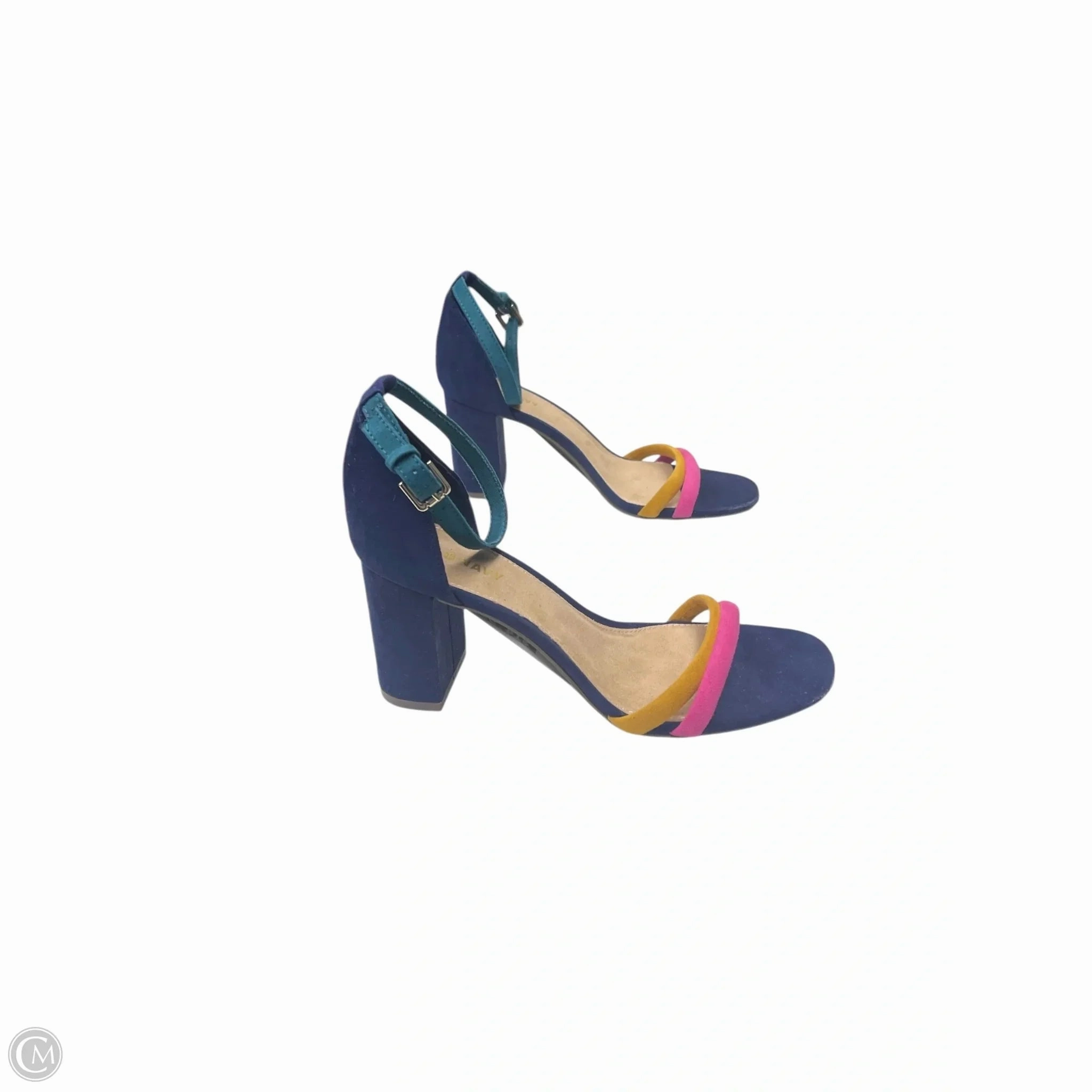 Shoes Heels Block By Old Navy In Navy, Size: 6 Easy Clean