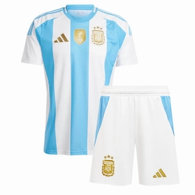 Argentina 2024 Home Mini Kit Full Set Shirt & Shorts Muscle Motion