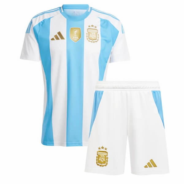 Argentina 2024 Home Mini Kit Full Set Shirt & Shorts Muscle Motion