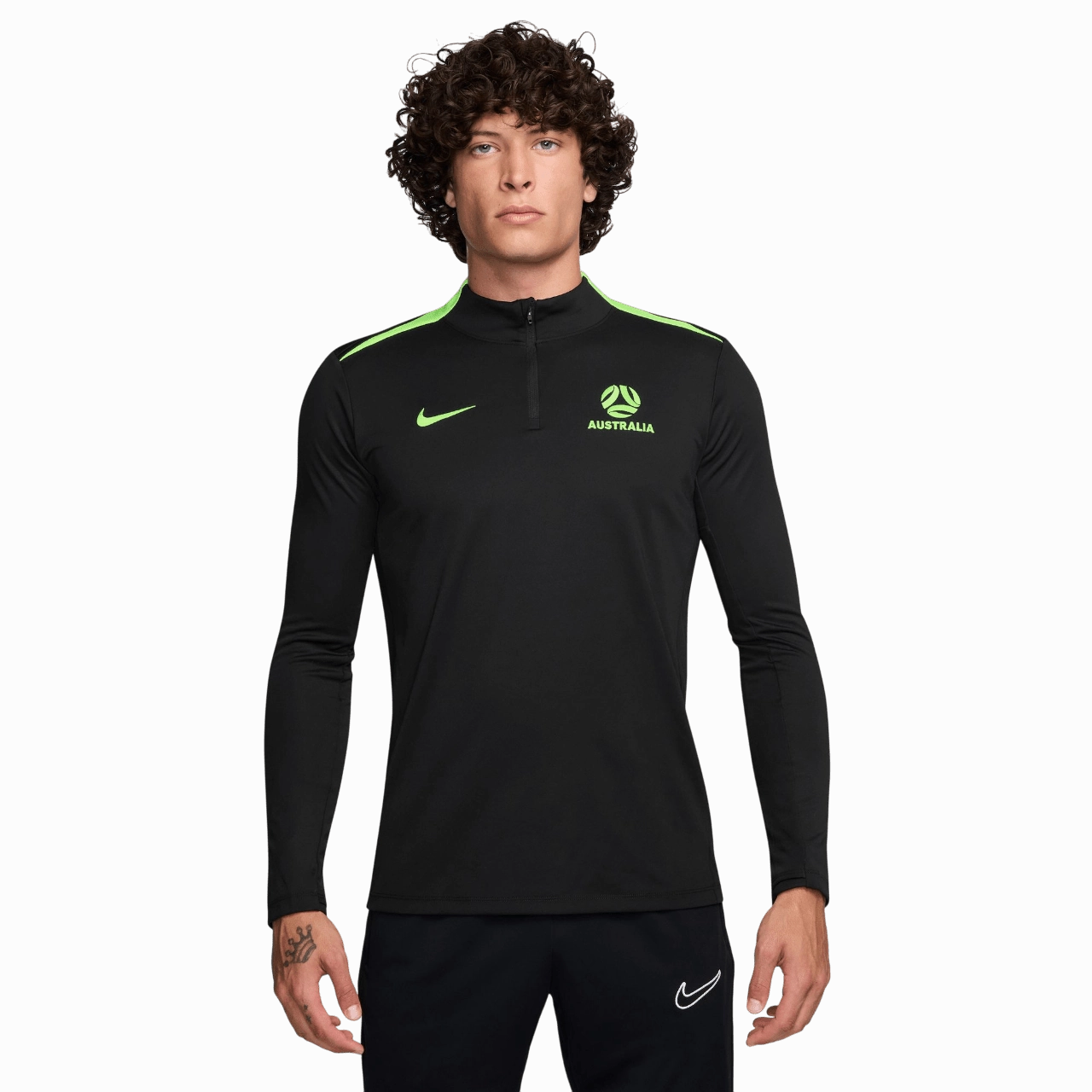 Australia 25/26 Academy Pro Drill Top (FV0087-010) Weather Neutral Eco Friendly Dye Process