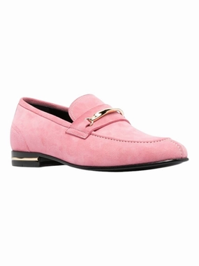 Soft Leather Comfort Bally Genos 6304148 Men's Pink Samantha Suede Leather Loafers