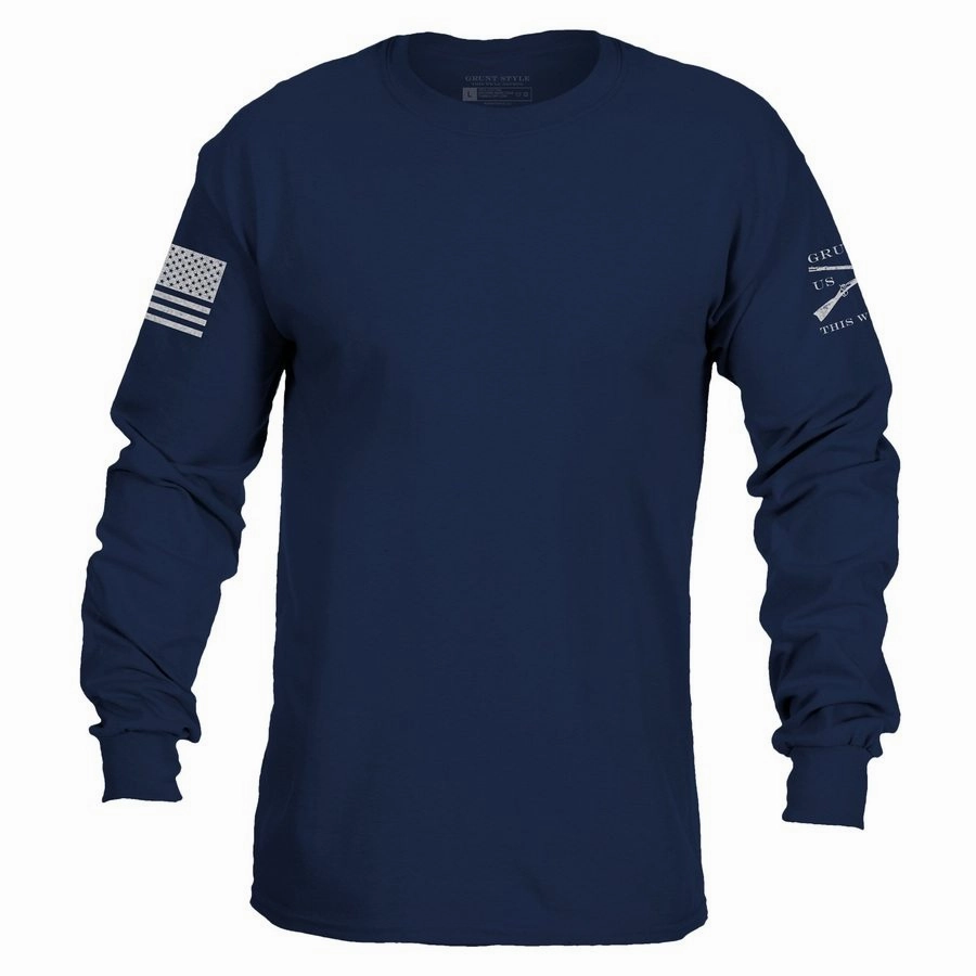 Basic Long Sleeve - Navy Cozy Material Adult