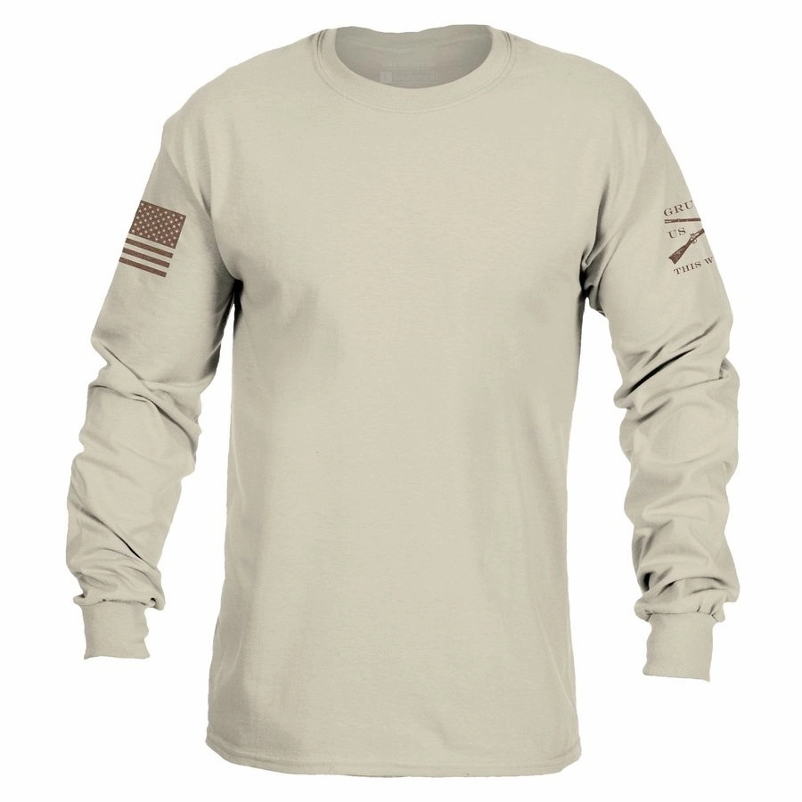 dormitory style Basic Long Sleeve - Sand