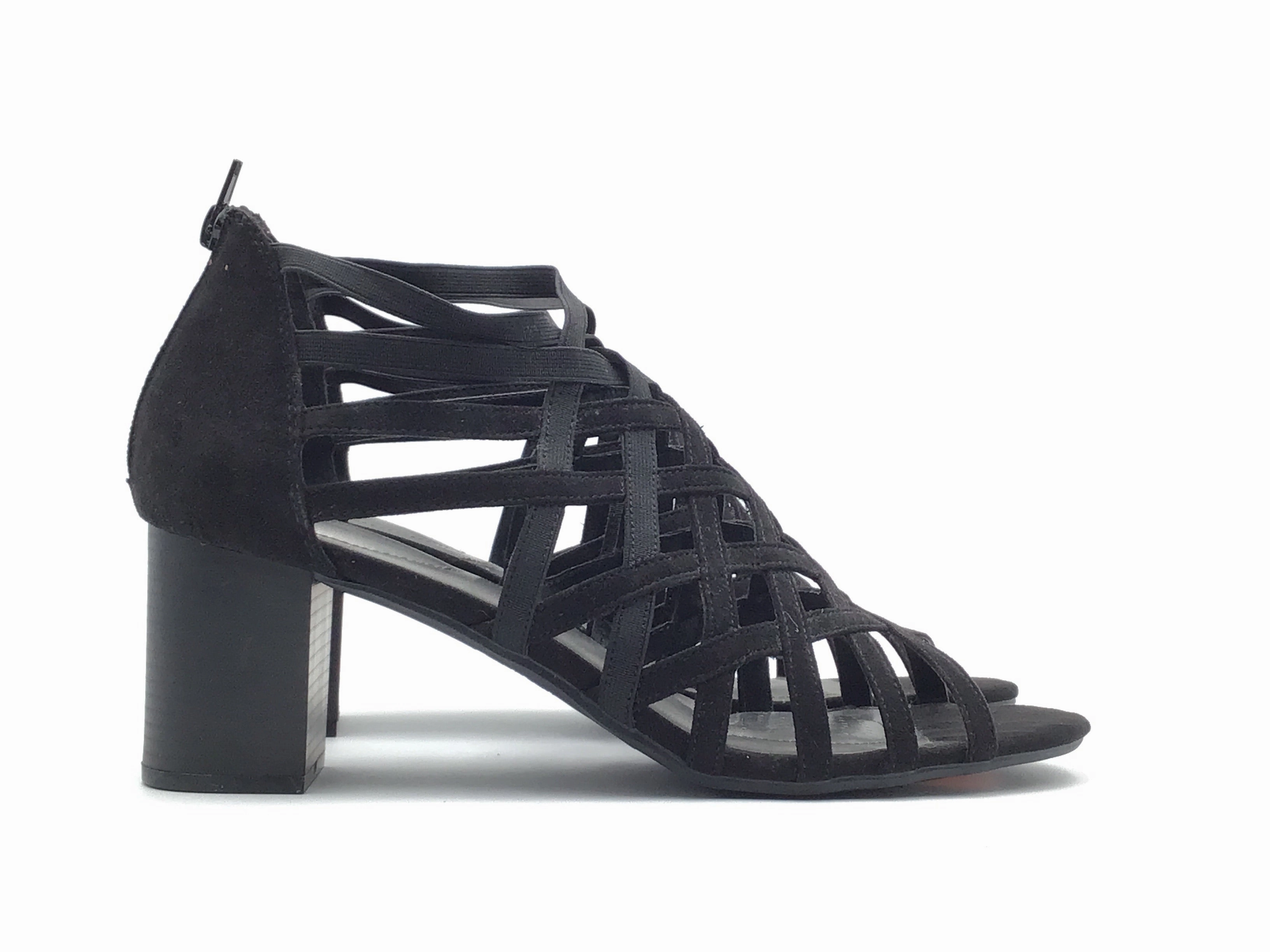 Black Shoes Heels Block Dexflex, Size 12 Plush Heels