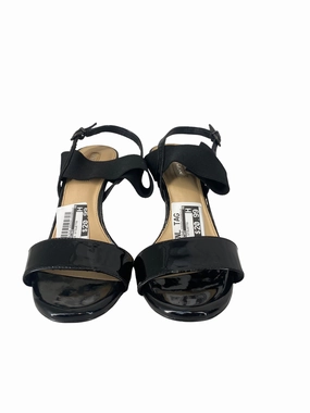 Floral Stilettos Black Shoes Heels Stiletto Antonio Melani, Size 8