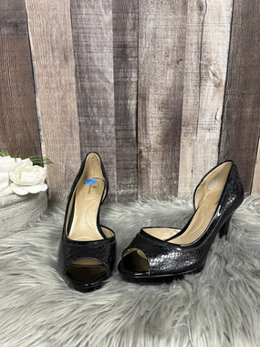 Comfort Cushion Black Shoes Heels Stiletto Bandolino, Size 7.5