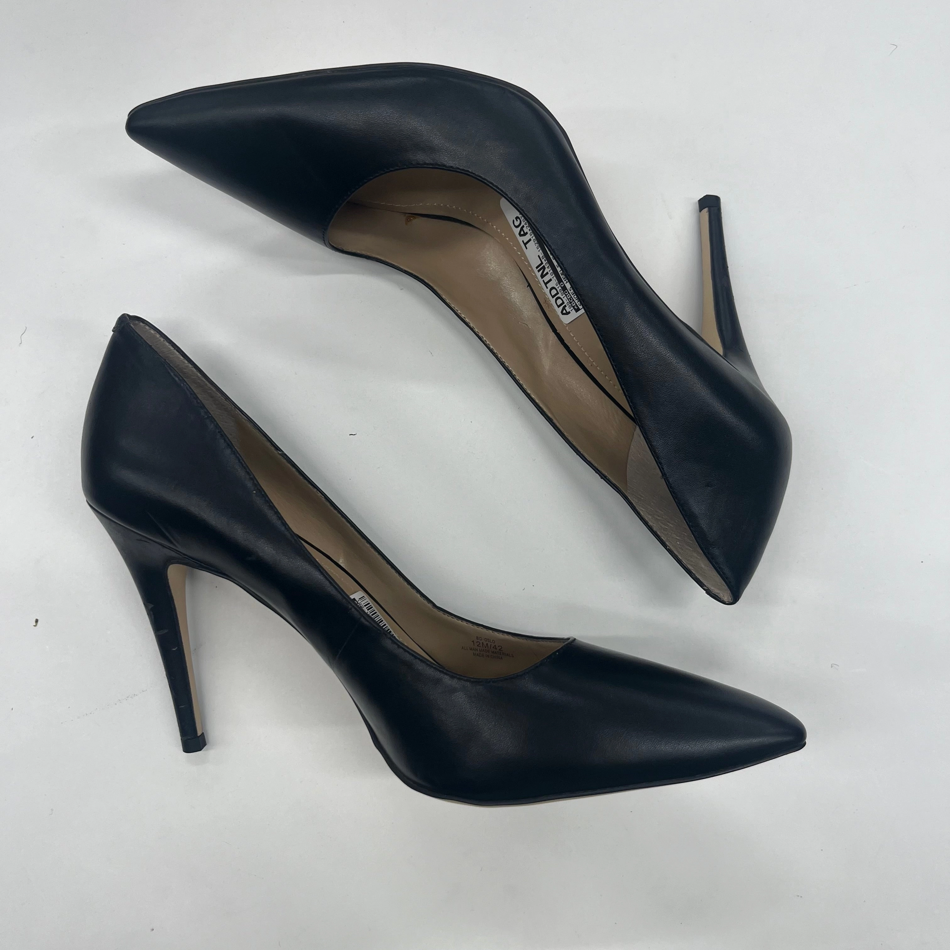 Chic Pumps Black Shoes Heels Stiletto Bcbg O, Size 12