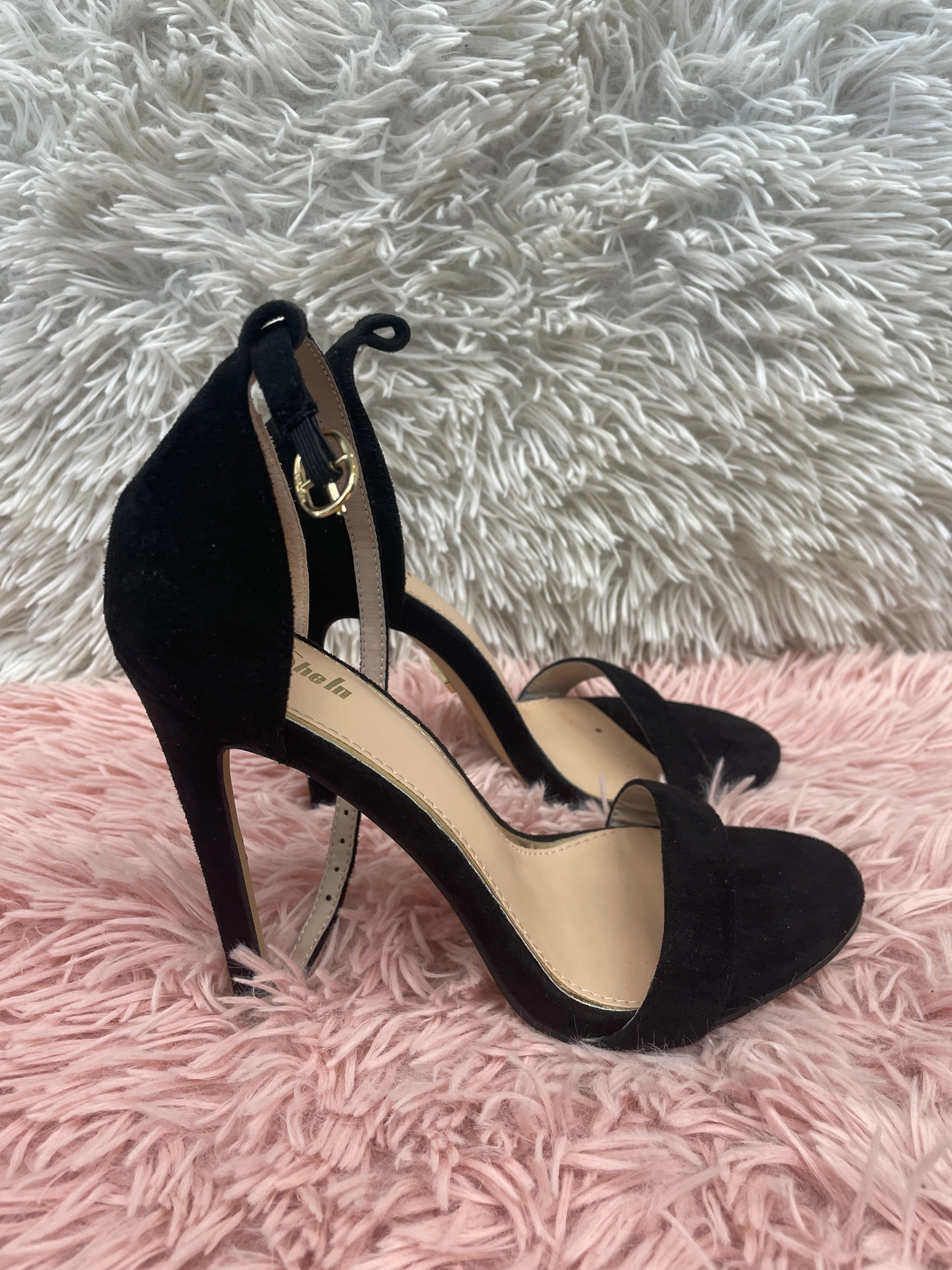 Ultra High Heels Winter High Heels Black Shoes Heels Stiletto Shein, Size 6.5