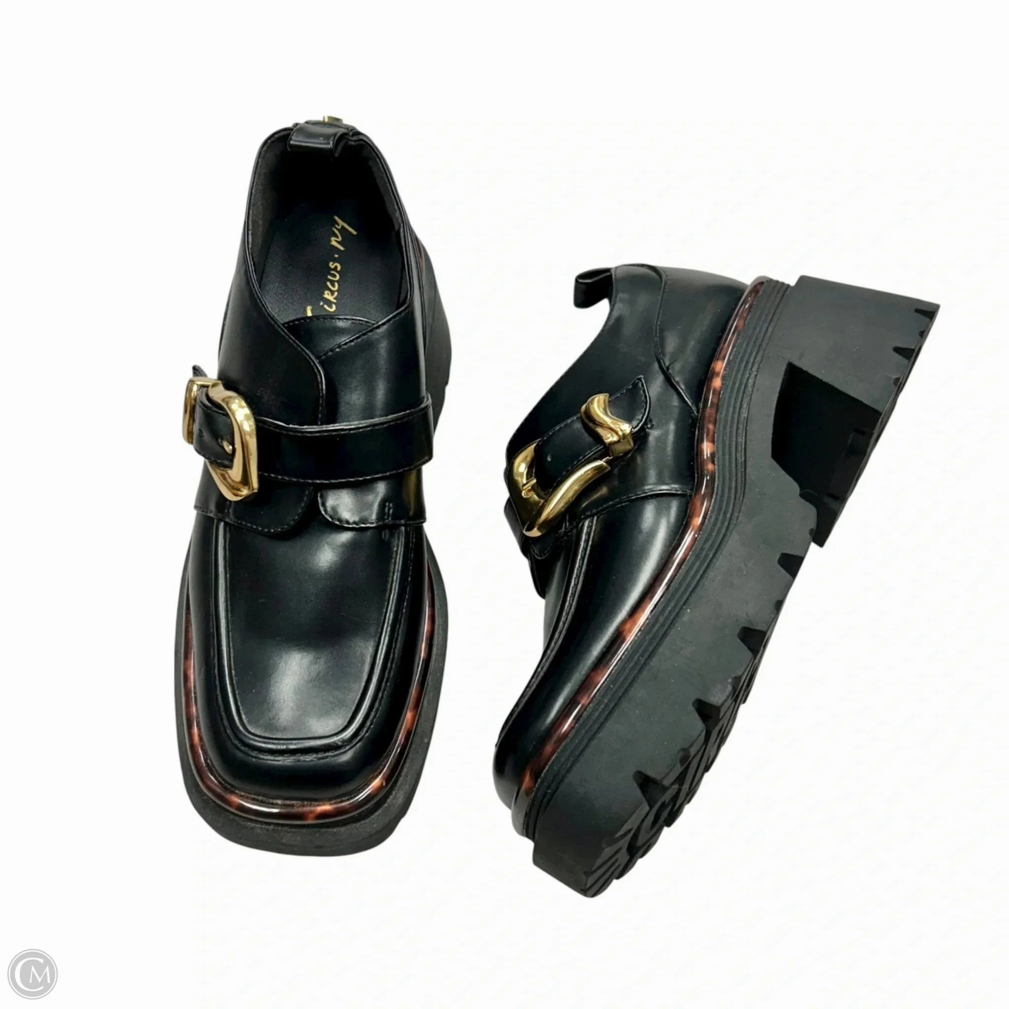 Shoes Heels Block By Circus By Sam Edelman In Black & Gold, Size: 7.5 confident look Casual Pumps