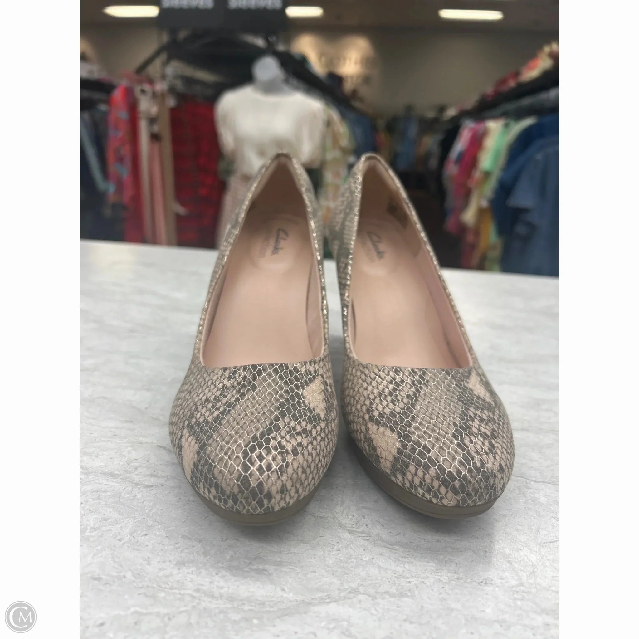 Shoes Heels Stiletto By Clarks In Snakeskin Print, Size: 8 Dressy Heels Sexy Platform Heels