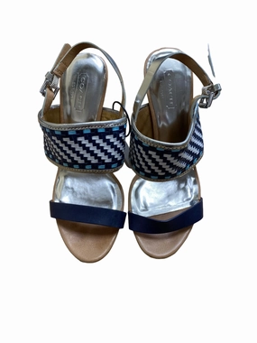 pointed heel sandals Blue Shoes Heels Stiletto Coach, Size 6