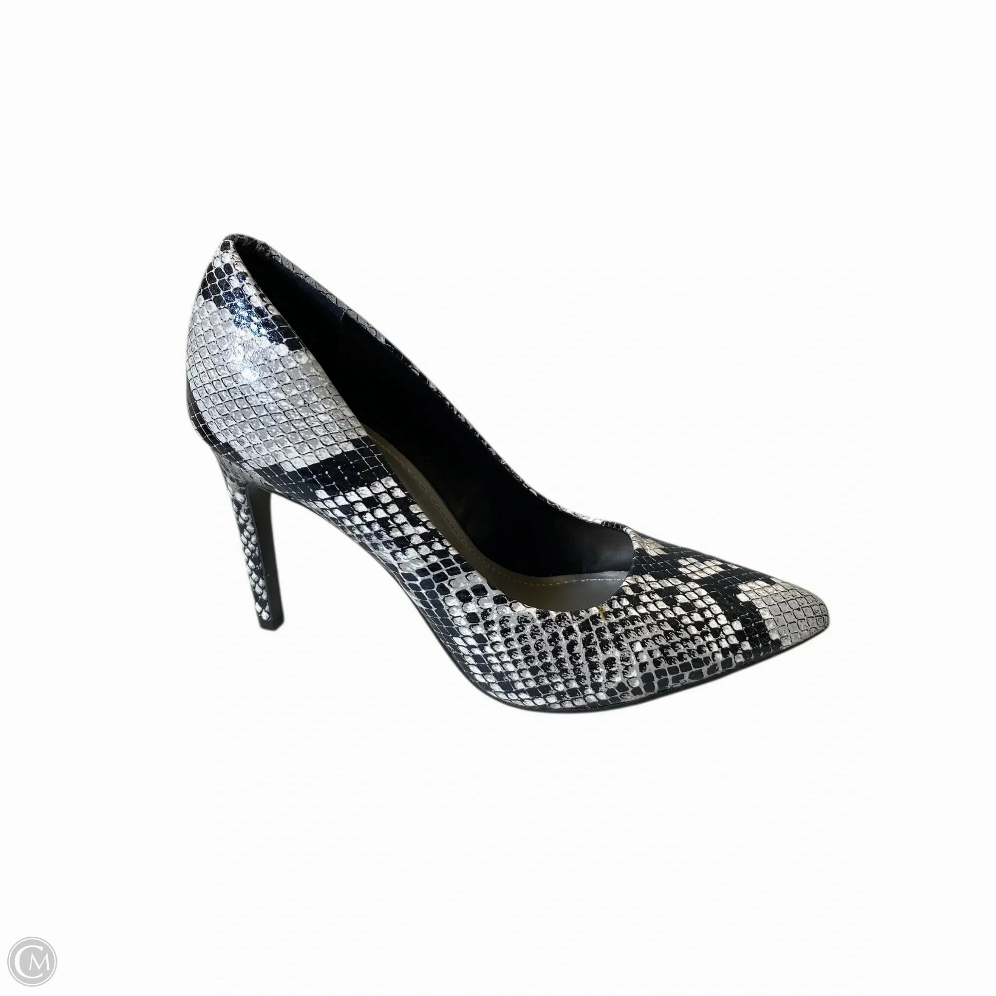 Statement style Shoes Heels Stiletto By Worthington In Snakeskin Print, Size: 7