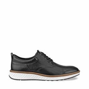Ecco Men's ST.1 Hybrid Cap Toe Derby Lace in Black Essential Layer Hybrid Setting