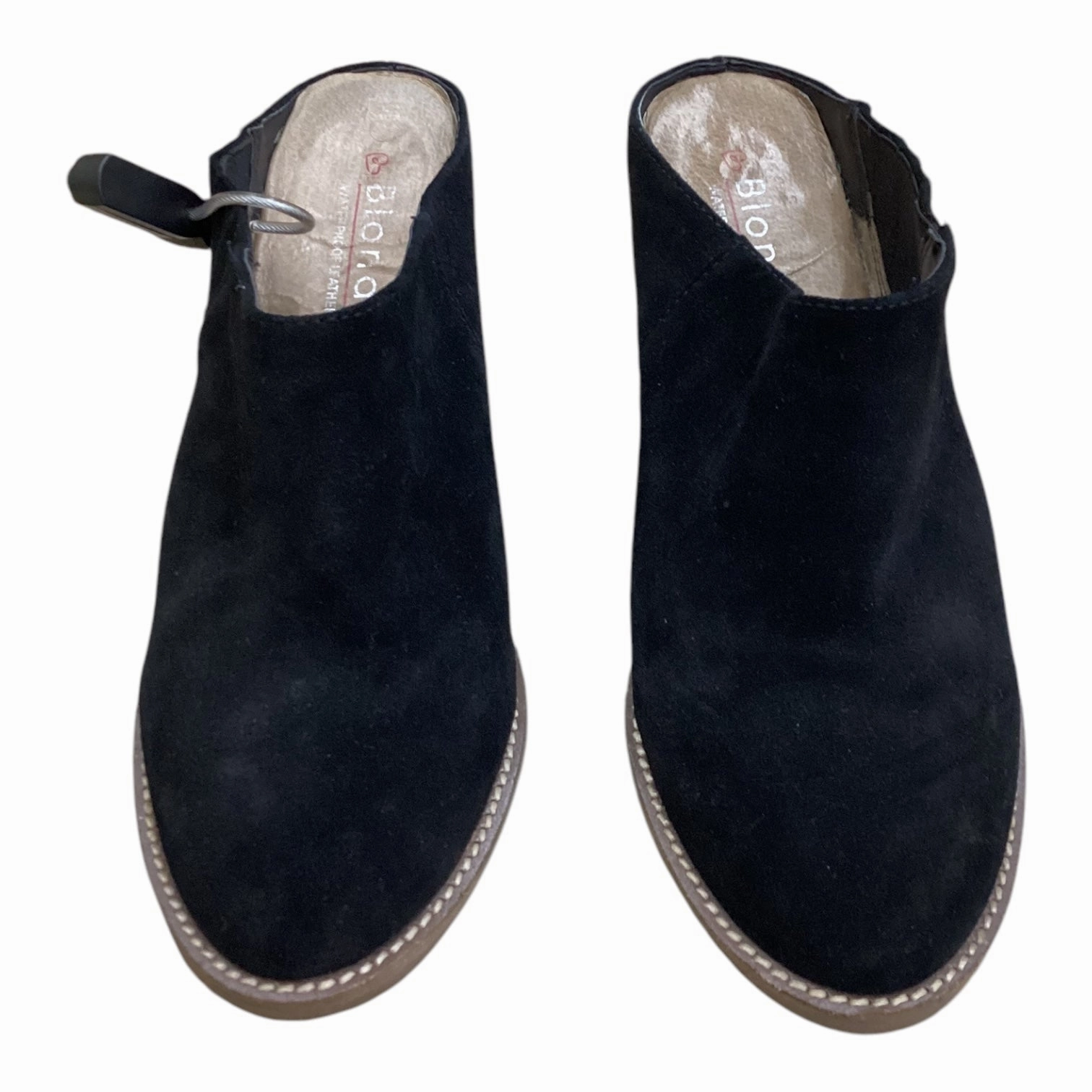 PU midsole Neutral Colors Shoes Heels Block By Blondo In Black, Size:8.5